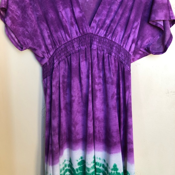 Mossimo Purple Tie-Dyed Dress - Picture 3 of 5